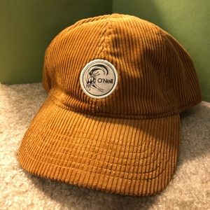 Women’s O’Neill golden yellow corduroy hat